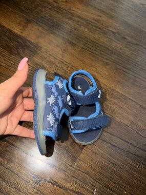 Carter's Blue Dinosaur Print Toddler Sandals
